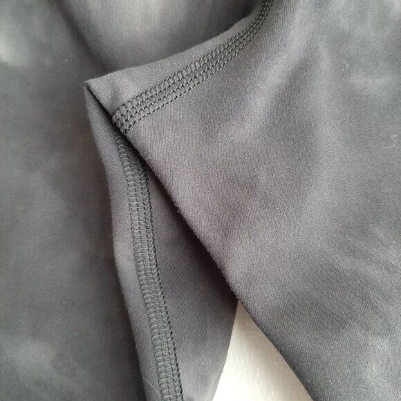 TIE-DYE \ Splatter High Waist Crop Athletic Comfy Leggings Neutral Gray Sz 6 - Picture 10 of 12